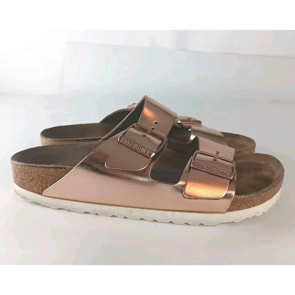 Birkenstock Arizona Soft Footbed Women's Double Strap Shoes Size 7 unisex - Picture 1 of 12